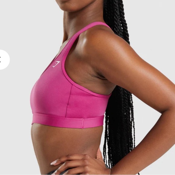 Gymshark Scoop Neck Sports Bra - Dragon Pink - Picture 3 of 6